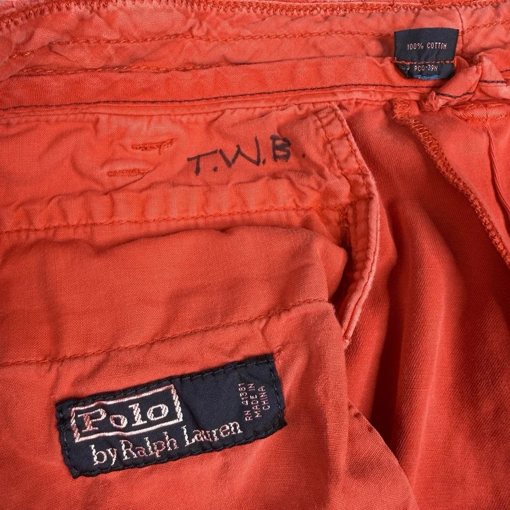 Polo Ralph Lauren Shorts Mens 40 Red Heavyweight Chino Pony Logo Preppy Casual